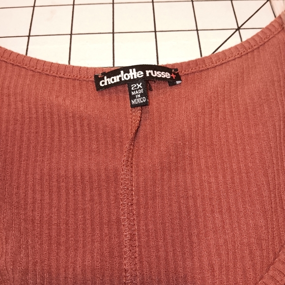 Charlotte Russe+ Dress, Size- 2X, Rust Orange Color, Great Condition - Picture 3 of 3